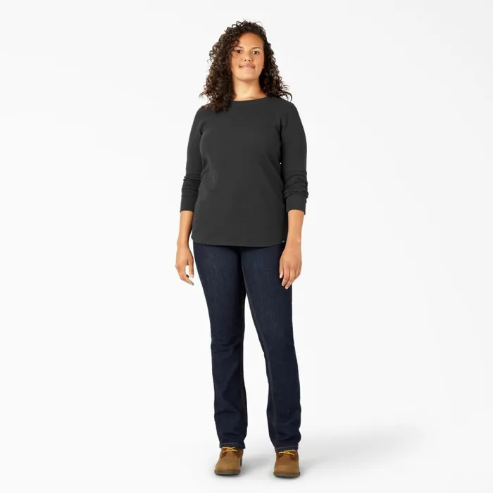 Dickies Work Tops Women039s Plus Long Sleeve Thermal Shirt Black Black kbk 8211 Women Dickies Work Tops Women039s Plus Long Sleeve Thermal Shirt Black Black kbk 8211 Women