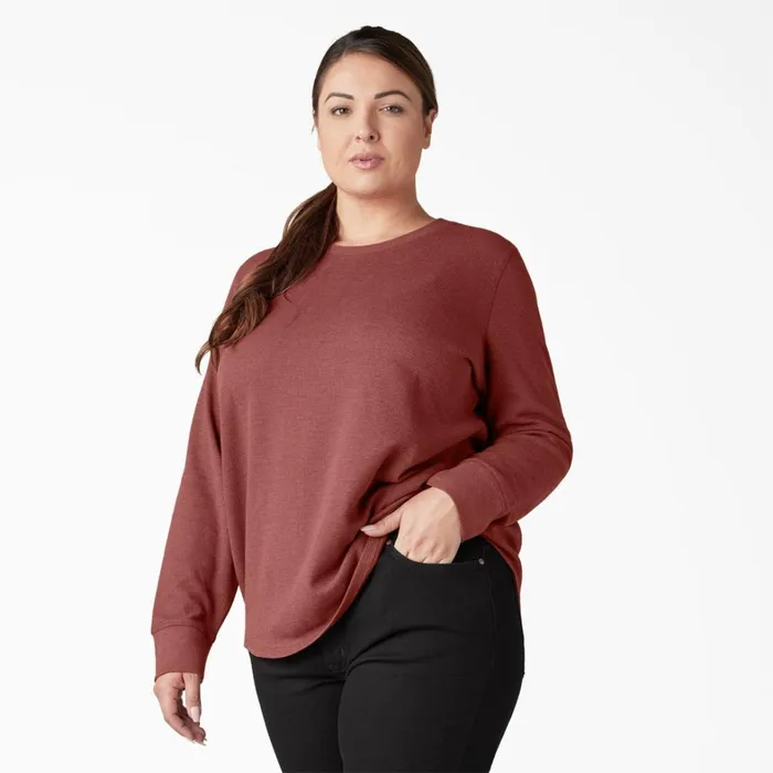 Dickies Work Tops Women039s Plus Long Sleeve Thermal Shirt Fired Brick Single Dye Fired Brick Single Dye fbd 8211 Women Dickies Work Tops Women039s Plus Long Sleeve Thermal Shirt Fired Brick Single Dye Fired Brick Single Dye fbd 8211 Women