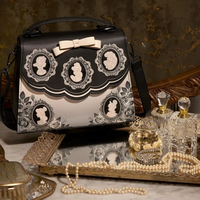 Disney Princess Cameo Porcelain Portraits Crossbody Bag Unisex Loungefly Crossbody Bags