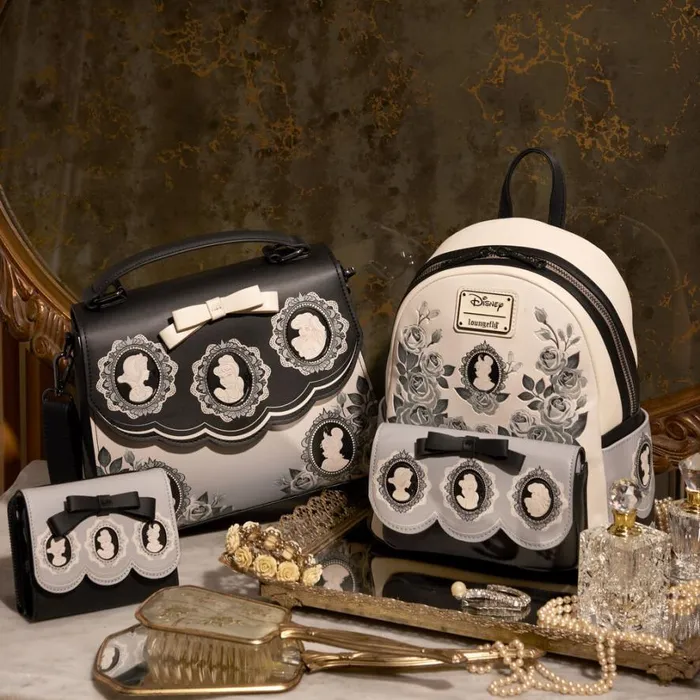 Disney Princess Cameo Porcelain Portraits Crossbody Bag Unisex Loungefly Crossbody Bags