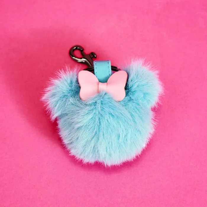 Disney100 Minnie Mouse Classic PomPom Bag Charm Unisex Loungefly Small Accessories Disney100 Minnie Mouse Classic PomPom Bag Charm Unisex Loungefly Small Accessories
