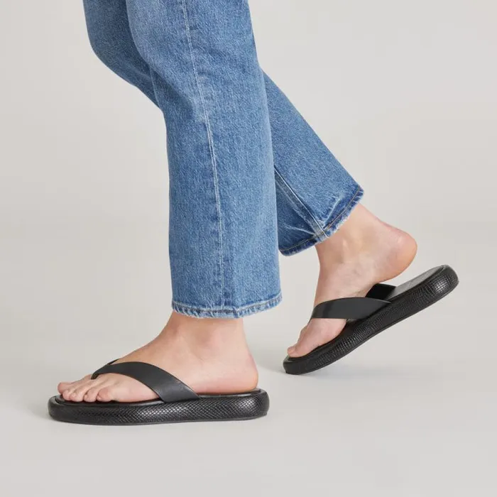 Dolce Vita Adin Sandals Black Leather Women Sandals