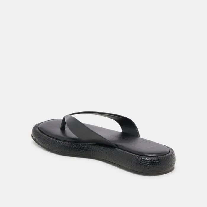 Dolce Vita Adin Sandals Black Leather Women Sandals