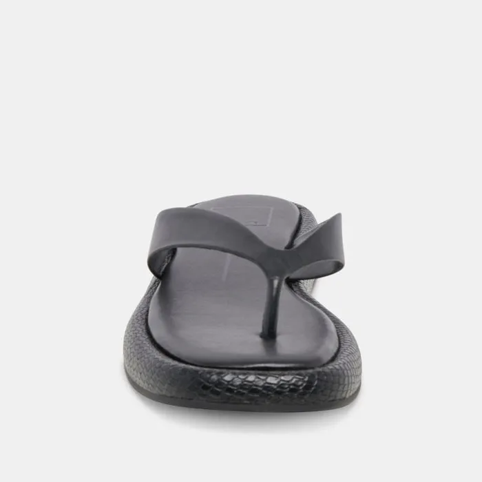 Dolce Vita Adin Sandals Black Leather Women Sandals