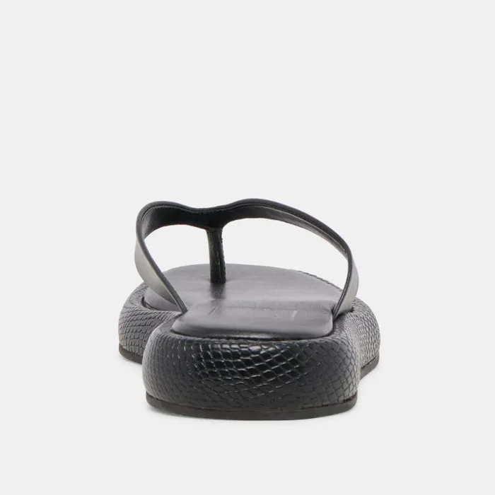 Dolce Vita Adin Sandals Black Leather Women Sandals