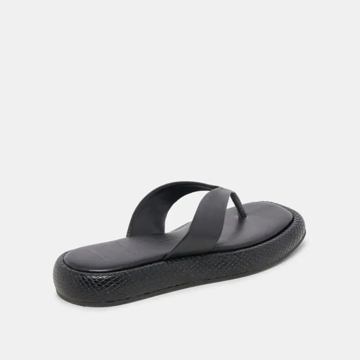 Dolce Vita Adin Sandals Black Leather Women Sandals