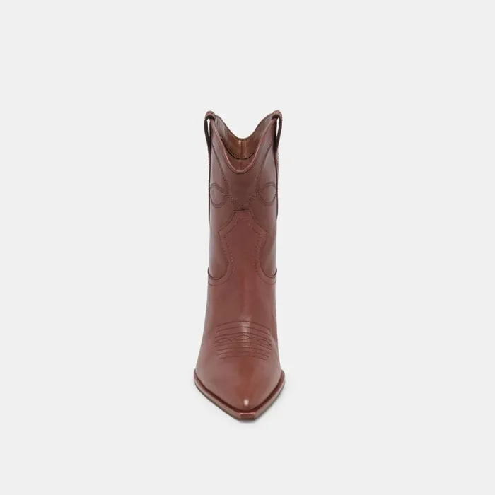 Dolce Vita Angel Booties Chocolate Leather Women Boots and Booties