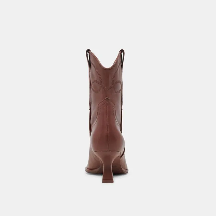 Dolce Vita Angel Booties Chocolate Leather Women Boots and Booties