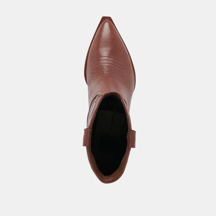 Dolce Vita Angel Booties Chocolate Leather Women Boots and Booties