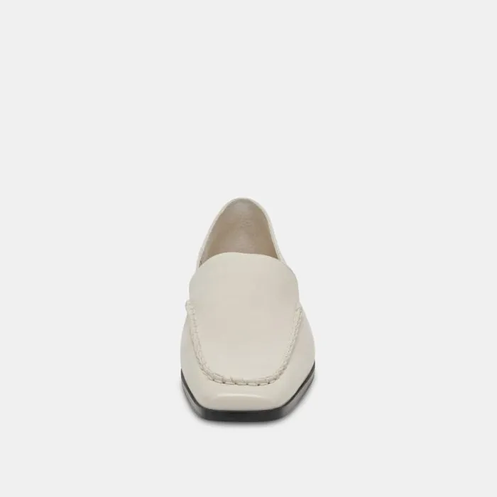 Dolce Vita Beny Flats Ivory Crinkle Patent Women Flats and Loafers