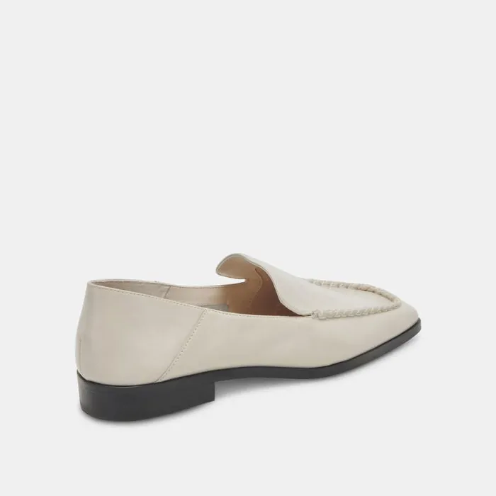 Dolce Vita Beny Flats Ivory Crinkle Patent Women Flats and Loafers