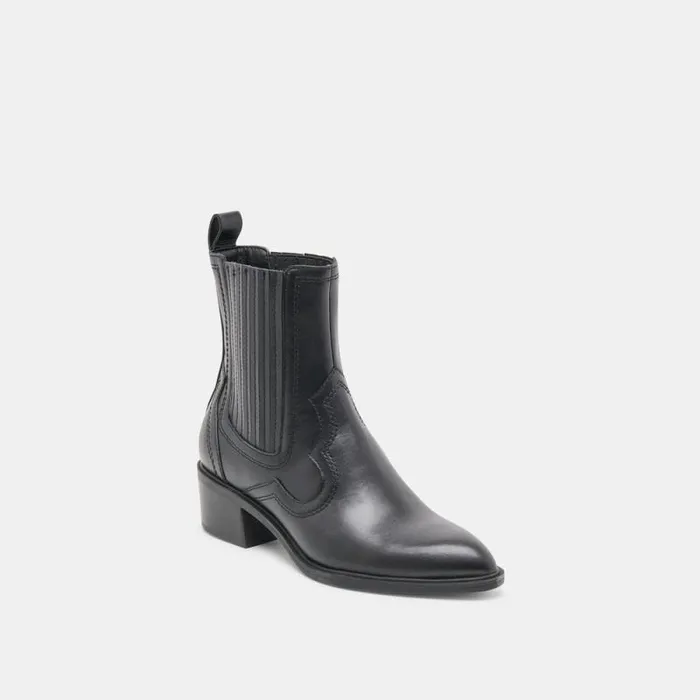 Dolce Vita Brylee H2O Booties Black Leather Women Boots and Booties