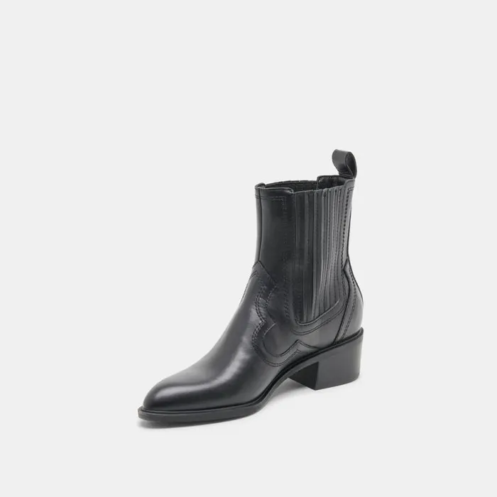 Dolce Vita Brylee H2O Booties Black Leather Women Boots and Booties