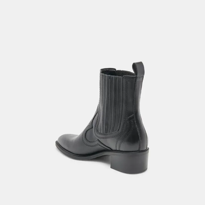 Dolce Vita Brylee H2O Booties Black Leather Women Boots and Booties