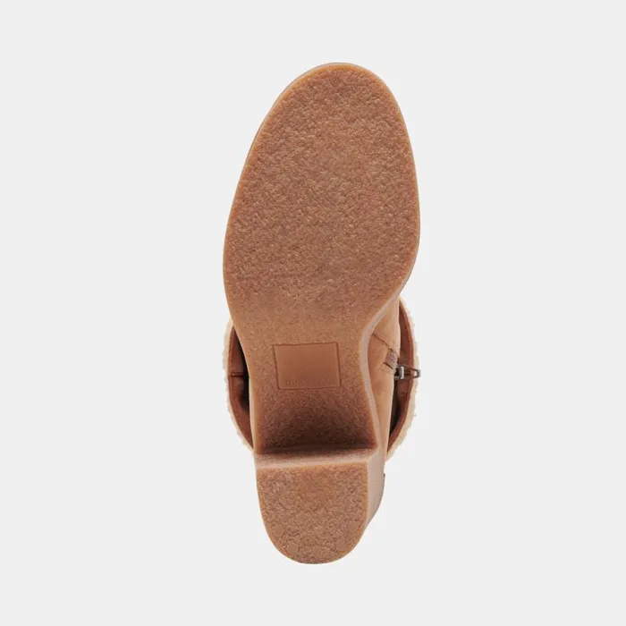 Dolce Vita Caddie Plush Boots Praline Nubuck Women Boots and Booties