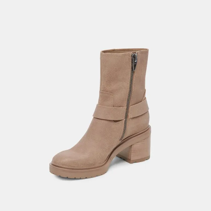 Dolce Vita Camros Boots Truffle Suede Women Boots and Booties