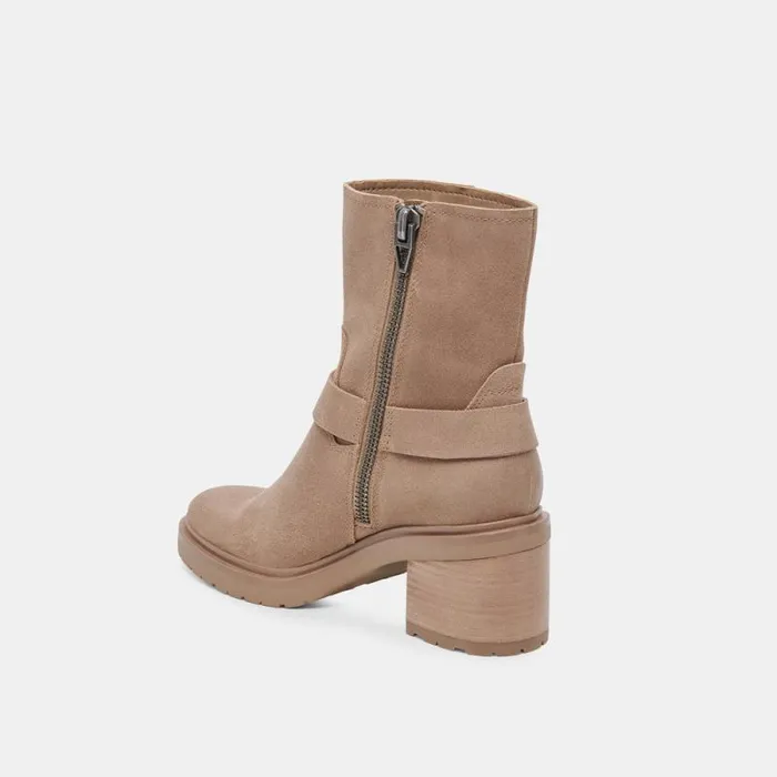 Dolce Vita Camros Boots Truffle Suede Women Boots and Booties