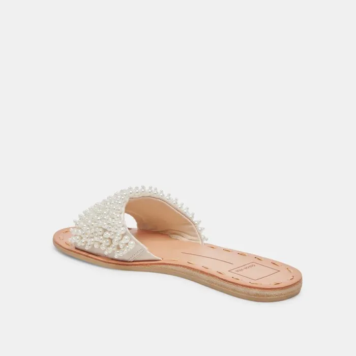 Dolce Vita Dalon Pearl Sandals Vanilla Pearls Women Sandals