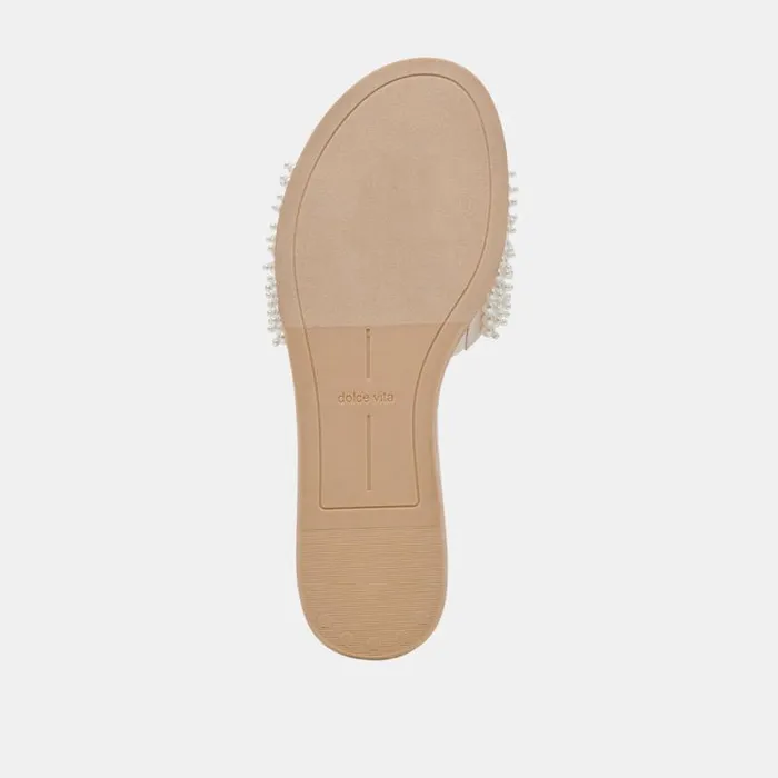 Dolce Vita Dalon Pearl Sandals Vanilla Pearls Women Sandals