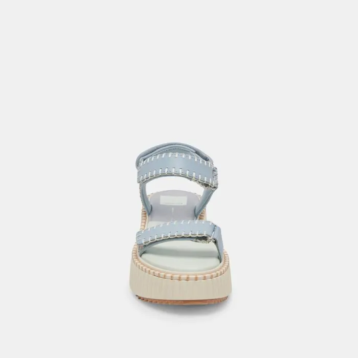 Dolce Vita Debra Sandals Light Blue Knit Women Sandals