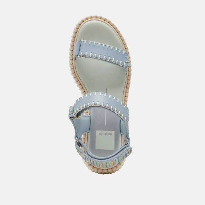 Dolce Vita Debra Sandals Light Blue Knit Women Sandals