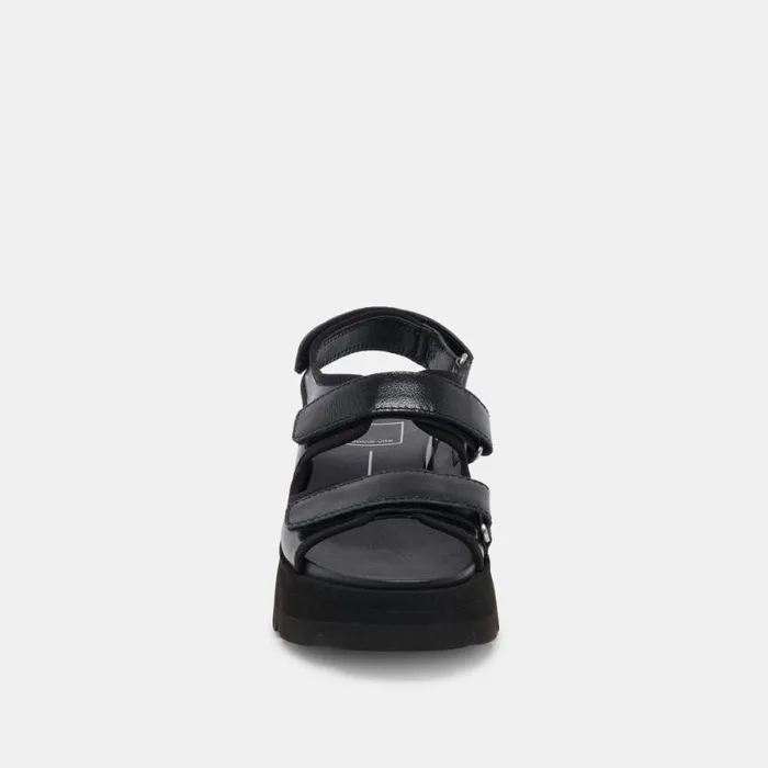 Dolce Vita Dubai Sandals Midnight Crinkle Patent Women Sandals