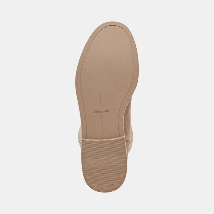 Dolce Vita Eamon H2O Wide Calf Boots Almond Suede Women Boots and Booties