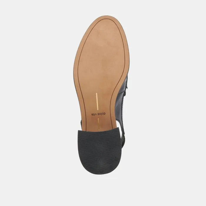 Dolce Vita Hardi Heels Midnight Crinkle Patent Women Flats and Loafers