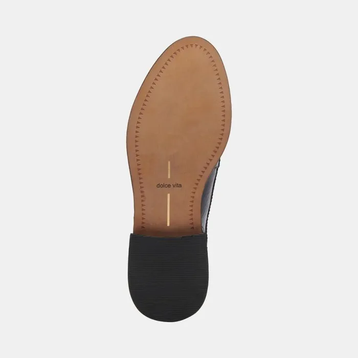 Dolce Vita Hardi Loafers Midnight Crinkle Patent Women Flats and Loafers