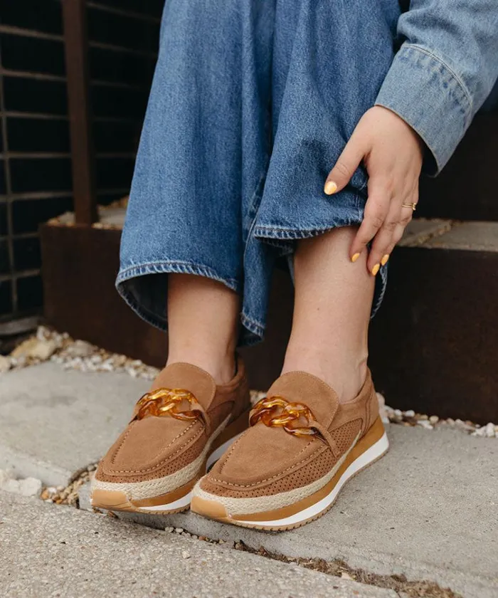Dolce Vita Jadah Sneakers Pecan Suede Women Sneakers