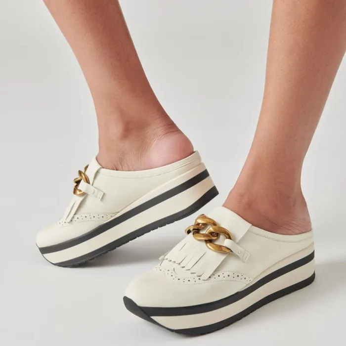 Dolce Vita Jerry Sneakers White Leather Women Sneakers
