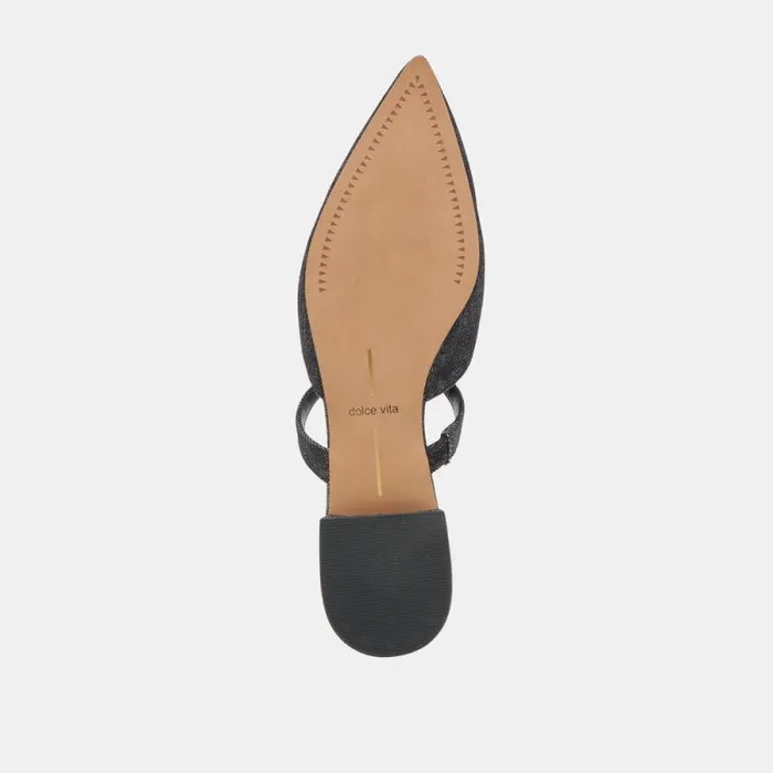Dolce Vita Kanika Flats Carbon Denim Women Mules and Clogs