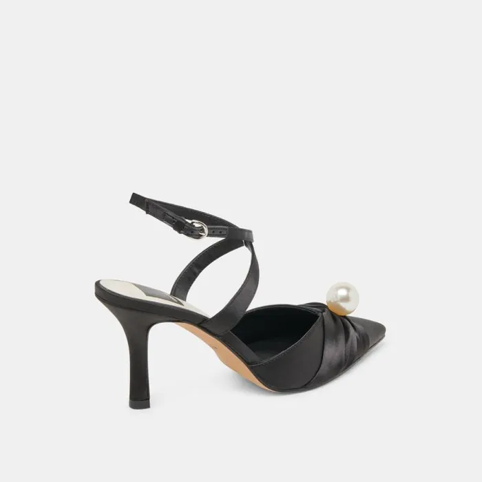 Dolce Vita Kaysey Heels Onyx Satin Women Heels