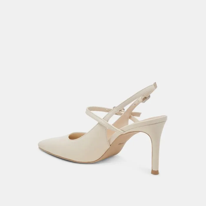 Dolce Vita Kellen Heels Ivory Leather Women Heels