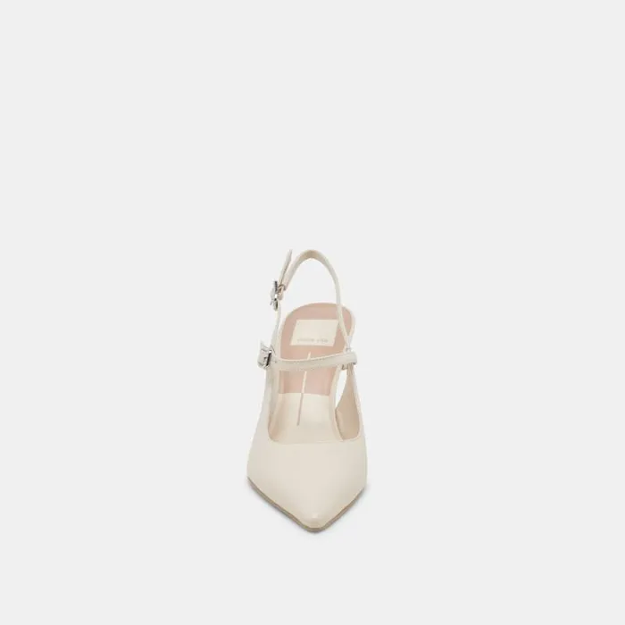 Dolce Vita Kellen Heels Ivory Leather Women Heels