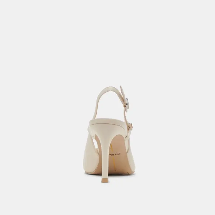 Dolce Vita Kellen Heels Ivory Leather Women Heels