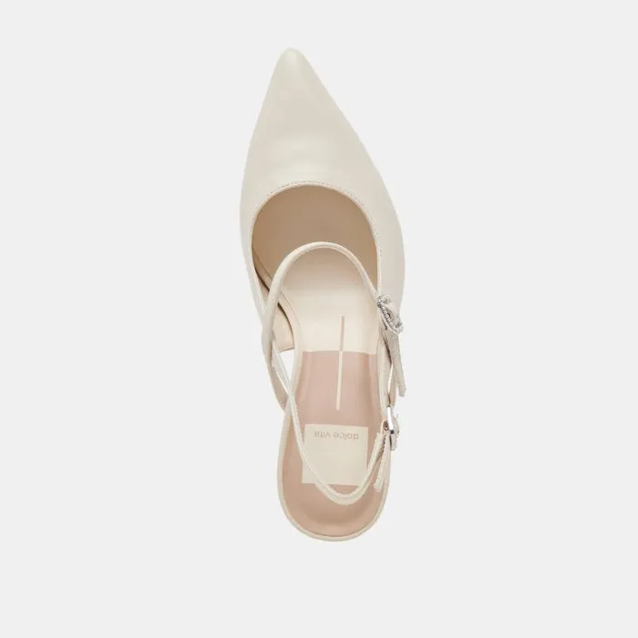Dolce Vita Kellen Heels Ivory Leather Women Heels