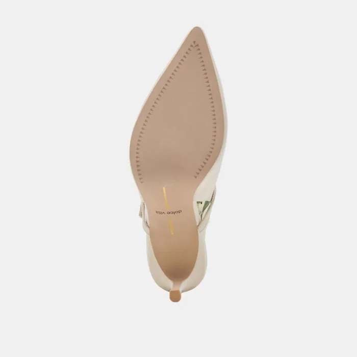 Dolce Vita Kellen Heels Ivory Leather Women Heels