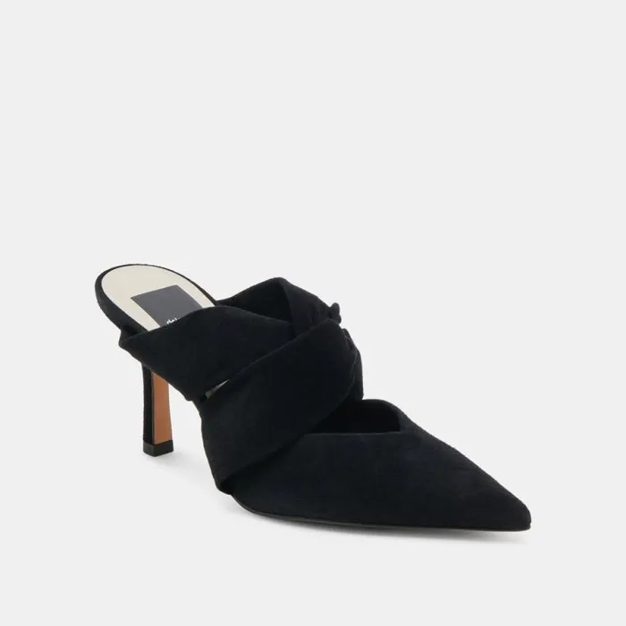 Dolce Vita Kelsy Heels Onyx Suede Women Heels