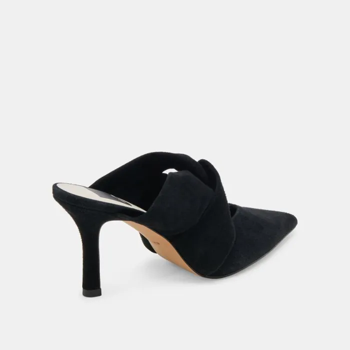 Dolce Vita Kelsy Heels Onyx Suede Women Heels