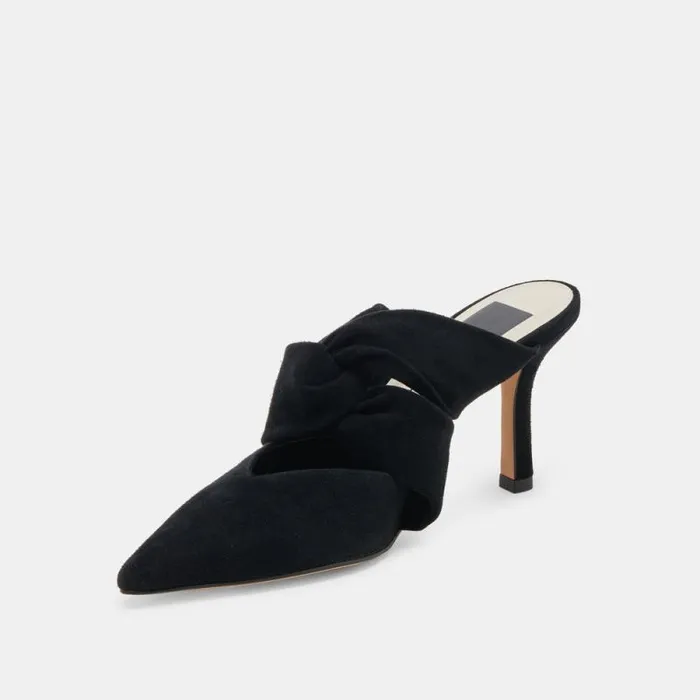 Dolce Vita Kelsy Heels Onyx Suede Women Heels