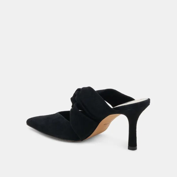 Dolce Vita Kelsy Heels Onyx Suede Women Heels