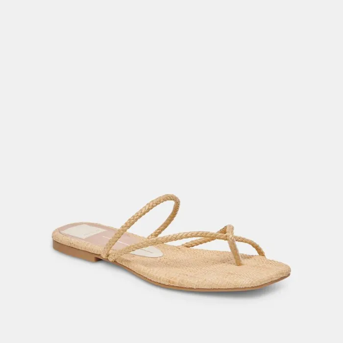 Dolce Vita Leanna Sandals Lt Natural Raffia Women Sandals