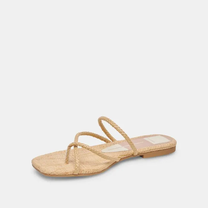 Dolce Vita Leanna Sandals Lt Natural Raffia Women Sandals