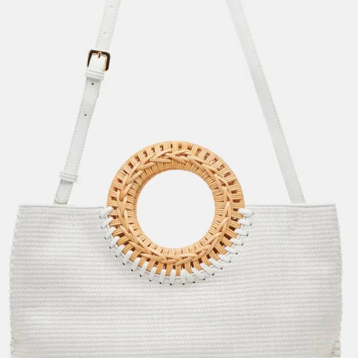 Dolce Vita Lilah Clutch White Embossed Stella Women Handbags