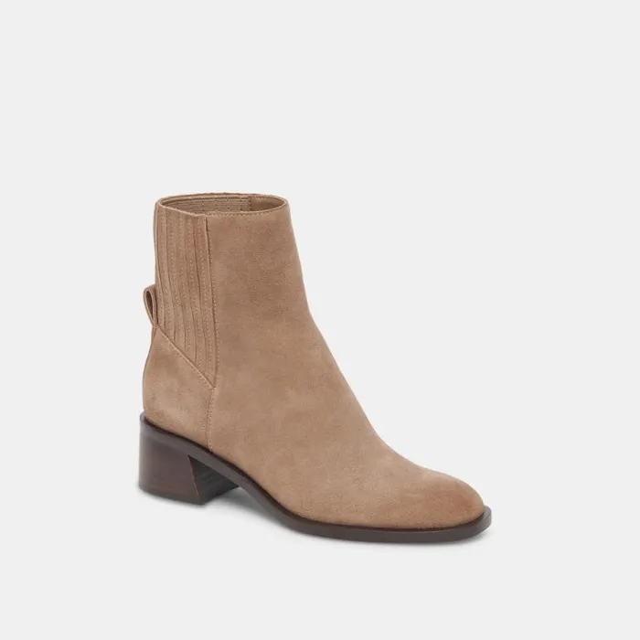 Dolce Vita Linny H2O Wide Boots Truffle Suede Women Boots and Booties