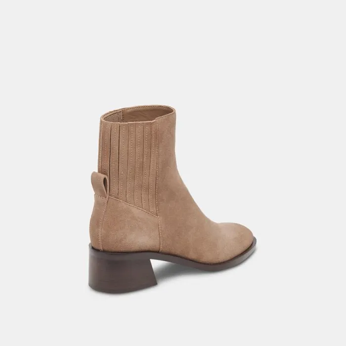 Dolce Vita Linny H2O Wide Boots Truffle Suede Women Boots and Booties