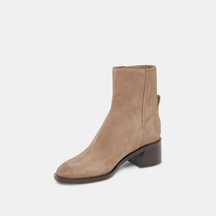 Dolce Vita Linny H2O Wide Boots Truffle Suede Women Boots and Booties