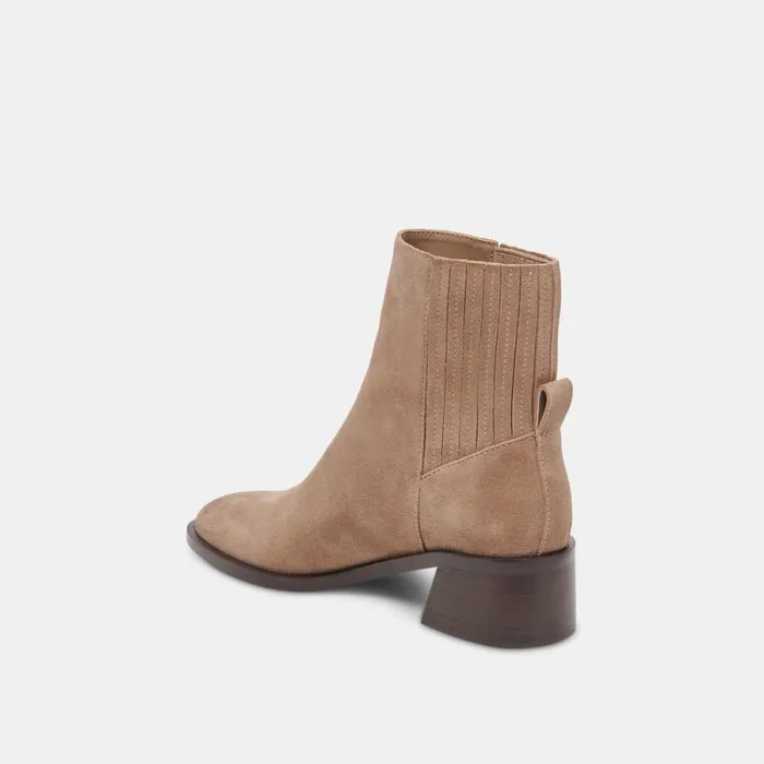Dolce Vita Linny H2O Wide Boots Truffle Suede Women Boots and Booties