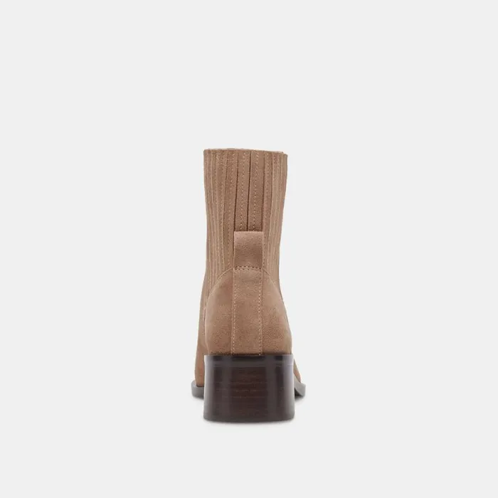 Dolce Vita Linny H2O Wide Boots Truffle Suede Women Boots and Booties